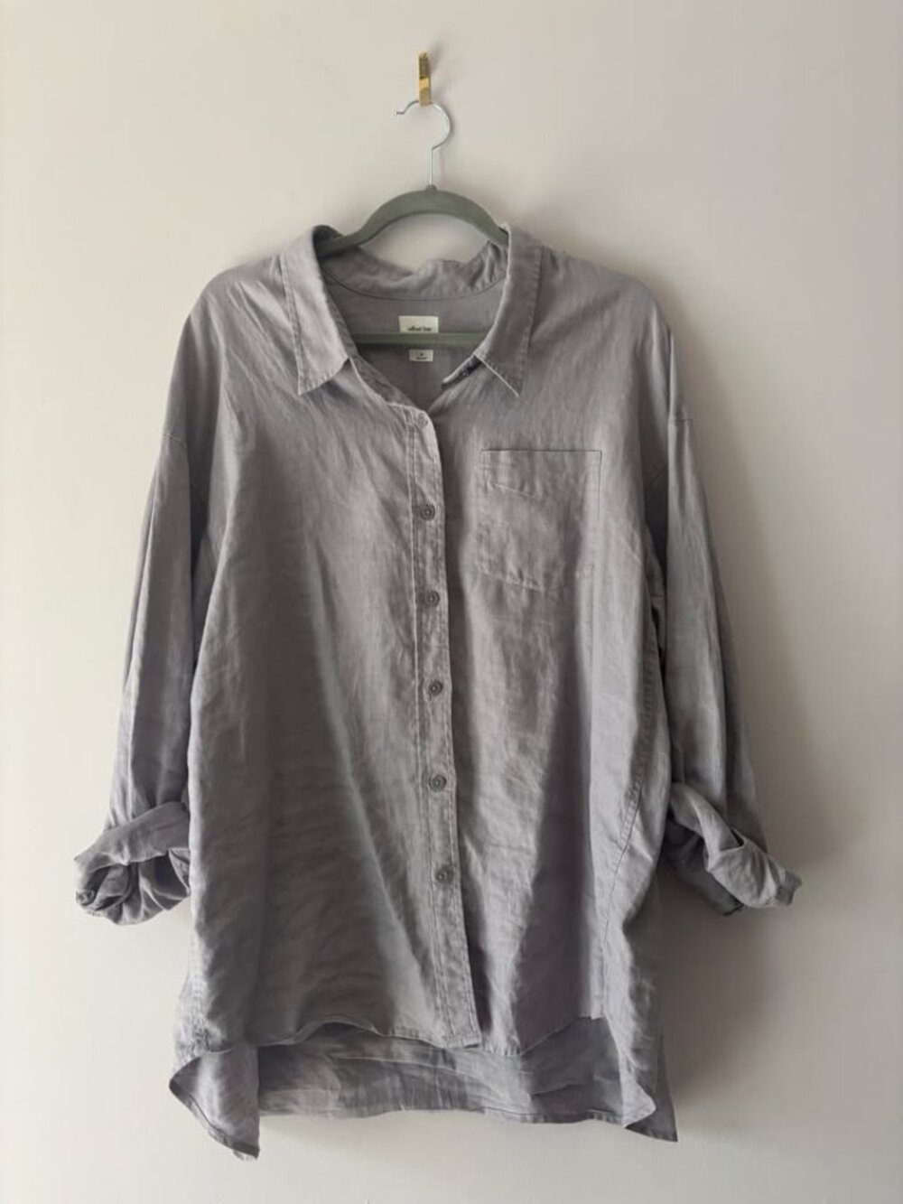 Wilfred Organic Linen Oversized Button Down, by Aritzia